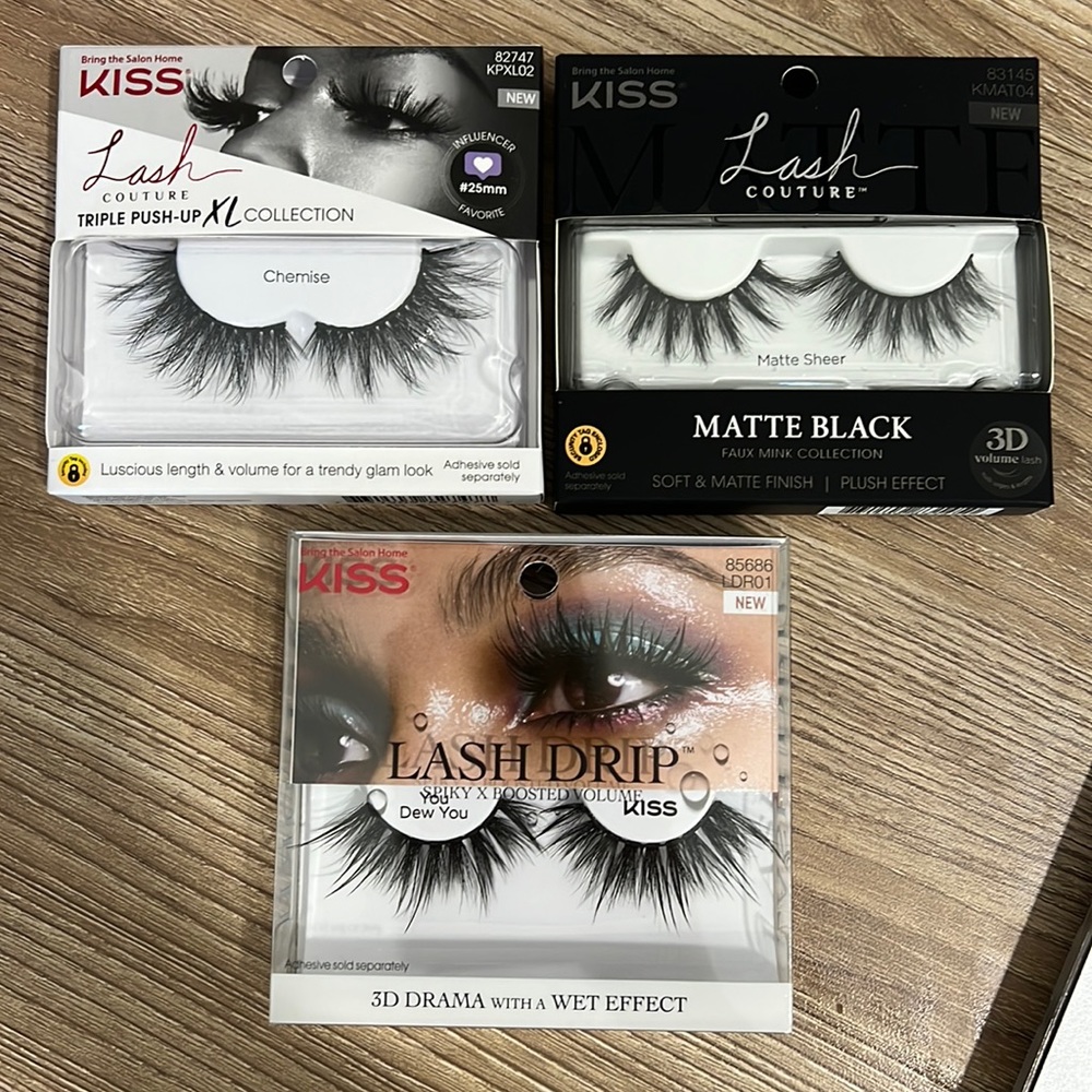 Kiss Lash Couture. False lashes. Faux Mink